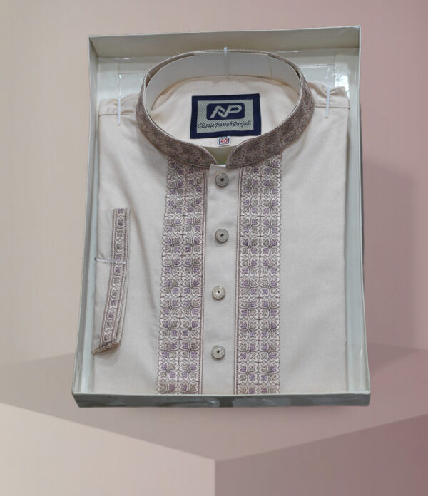 Cotton Panjabi For Man - Image 2