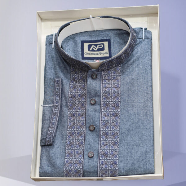 Cotton Panjabi For Man - Image 3