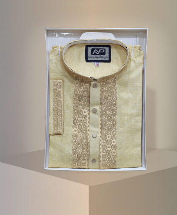 Smart Cotton Panjabi For Man - Image 2